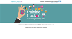 Desktop Screenshot of chelwest.trainingtracker.co.uk